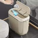 Lixeira para Banheiro e Cozinha Acrílico Automática com Sensor Carpetino - Carpetino